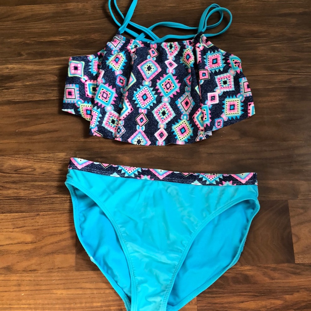 blue bikini